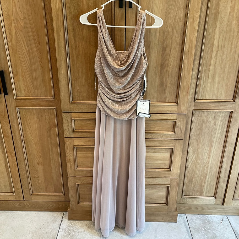 R and M Richard’s petite tan dress new with tags